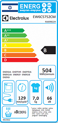 ����� ����� 7 �"� �������� Electrolux ���������� ��� EW6C5752CM