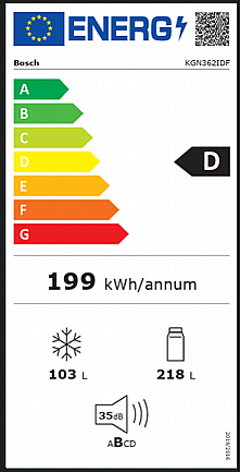 ���� ����� ����� 60 �"� BOSCH ��� ��� KGN362IDF