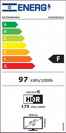 ��� ������� LG evo OLED 4K �� �� "65 ��� OLED65C36LA