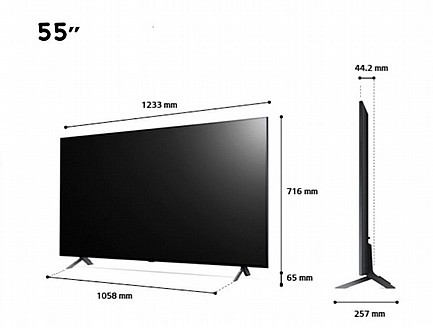 �������� ���� 55 ���� 4K UHD �� �� LG ��� 55QNED756RB
