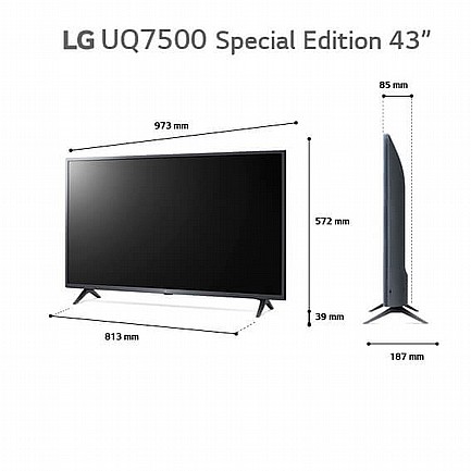 �������� ���� 43 ���� 4K UHD �� �� LG ��� 43UQ75006LG