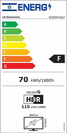 �������� ����������� LG OLED ����� 55 ���� Smart TV ���������� 4K ��� OLED55A36LA