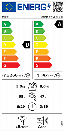 ����� ����� 5/8 �"� ������ ����� Miele ���� ��� WTD163