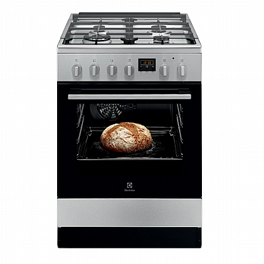 תנור משולב כיריים נירוסטה Electrolux אלקטרולוקס LKK620200X תנור משולב כיריים נירוסטה Electrolux אלקטרולוקס LKK620200X
