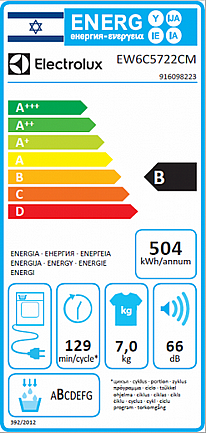 ����� ����� 7 �"� �������� Electrolux ���������� ��� EW6C5722CM