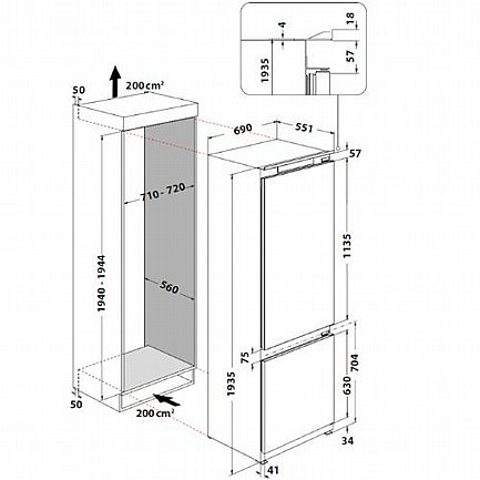 ���� �������� 70 �"� BAUKNECHT ������� ��� BNF70IS400