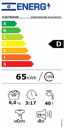 ����� ����� 6 �"� ��� ����� Electrolux ���������� ��� PerfectCare 600 EW6T4603AM
