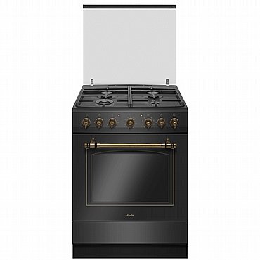 תנור משולב כיריים גז 4 להבות Sauter סאוטר דגם Rustic 7020B שחור תנור משולב כיריים גז 4 להבות Sauter סאוטר דגם Rustic 7020B שחור