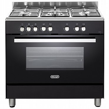 תנור משולב כיריים גז 5 להבות Delonghi דלונגי דגם DEMA965-IL שחור תנור משולב כיריים גז 5 להבות Delonghi דלונגי דגם DEMA965-IL שחור