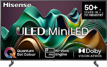 טלוויזיה Hisense MINI LED 65" 4K הייסנס דגם 65U62NQ טלוויזיה Hisense MINI LED 65" 4K הייסנס דגם 65U62NQ