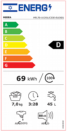 ����� ����� ��� ����  7 �"� Midea ����� ��� MFL70-U1201 *����� ����� �� ������ �����*