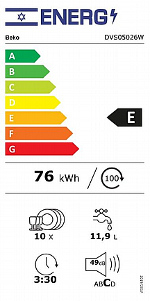 ���� ���� �� Beko ��� ��� DVS05026W - ��� *����� ����� �� ������ ����� ��������*