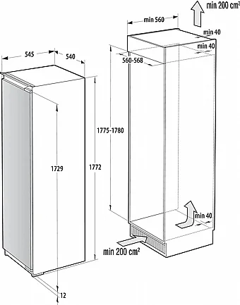 ����� �� ���� ������ ����� ��������  GORENJE ������ ��� FNCI517E62WF *����� ����� �� ������ �����*