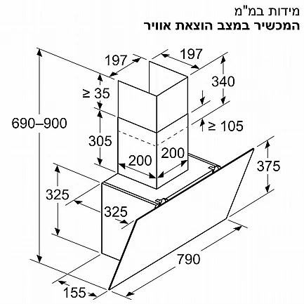 ���� ���� ������ 80 �"� Bosch DWK85DK60 ������ ����� ���