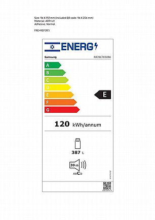 ���� 60 �"� SAMSUNG ������ ��� RR39C7650BK ����� ���� ������