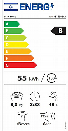 ����� ����� 8 �"� ��� ���� Samsung ������ AddWash WW8ST5543AT *����� ���� ������*