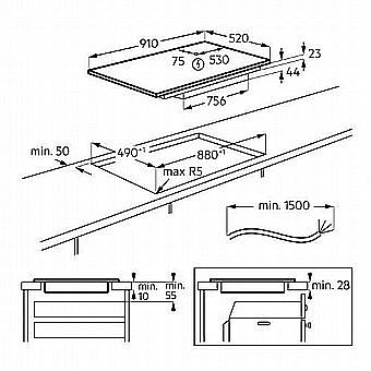 ������ ��������� 90 �"� AEG ��� ��� NIK95N00FB
