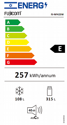 ���� ����� ����� 423 ���� Fujicom ������� ��� FJ-NF423W NO-FROST ���