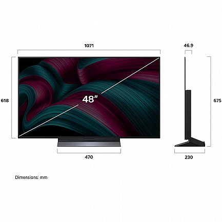 �������� ���� 48" LG 4K OLED �� �`� ��� OLED48C56LA ���� 2025 *����� ����� �� ������ ����� �.�*