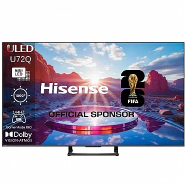 מסך טלוויזיה "55 Mini LED Ultra HD 4K Smart TV הייסנס HISENSE דגם 55U72Q מסך טלוויזיה "55 Mini LED Ultra HD 4K Smart TV הייסנס HISENSE דגם 55U72Q