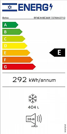 ����� 8 ������ 404 ���� ��� RFNE448E36W ��� BEKO ���
