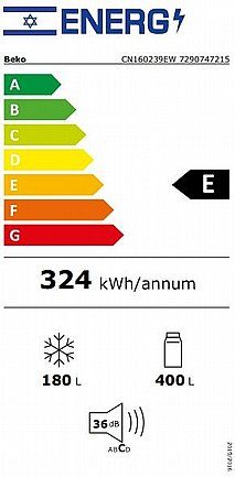 ���� ����� ����� 580 ���� ��� BEKO CN160239EW ��� ���