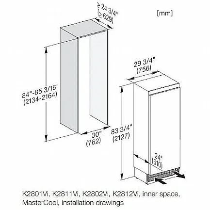 ���� �������� 75 �"� MIELE ���� ��� K 2802 VI