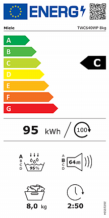 ����� ����� 8 �"� Miele ���� TWC640WP ���� ����� ��� HEAT PUMP