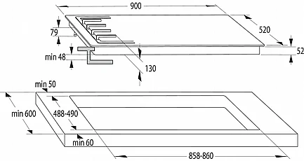 ������ �� 5 ����� 90 �"� Gorenje ������ ��� GW951MB ����