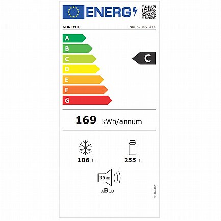 ���� ����� ����� 361 ���� GORENJE ������� ��� NRC6204SBXL4