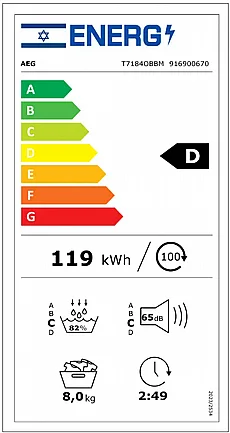 ����� ����� 8 �"� AEG ��� ��� T7184OBBM Heat Pump
