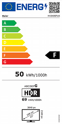 �������� 43" Haier 4K D-LED ����� ��� H43K85FUX