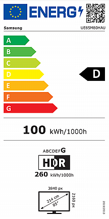 �������� ���� "85 SAMSUNG MINI LED ������ ��� UE85M80H *��� 2026 ����� ����� �� ������ �����*