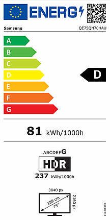 �������� ���� "75 SAMSUNG QLED ������ ��� QE75QN70H *��� 2026 ����� ����� �� ������ �����*
