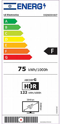 �������� ���� 55 ���� 4K QNED evo AI MiniLED �� �� LG ��� 55QNED84B6T *��� 2026 ����� ����� �� ������ ����� �.�*