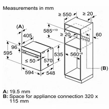 ���� ���� 60 �"� BOSCH ��� ��� HBG536EW4