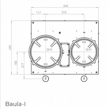 ������ ��������� 2 ������ PITT COOKING ��� ������ ��� BAULA-INDUCTION