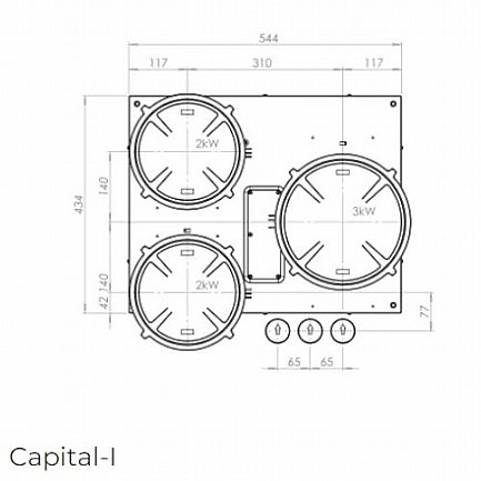 ������ ��������� 3 ������ PITT COOKING ��� ������ ��� CAPITAL-INDUCTION