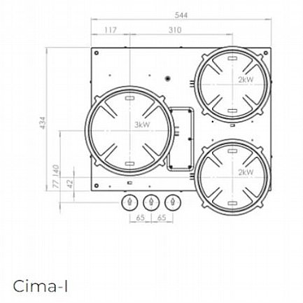 ������ ��������� 3 ������ PITT COOKING ��� ������ ��� CIMA-INDUCTION