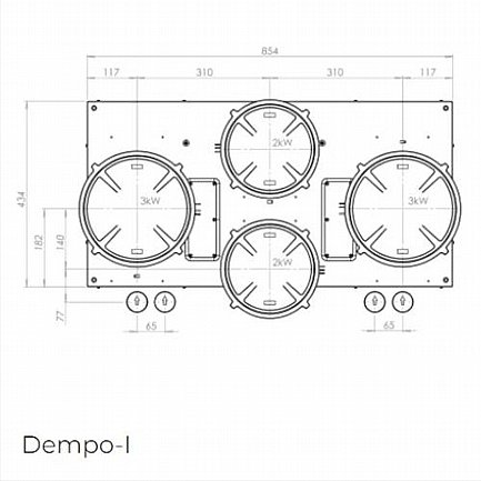 ������ ��������� 4 ������ PITT COOKING ��� ������ ��� DEMPO-INDUCTION