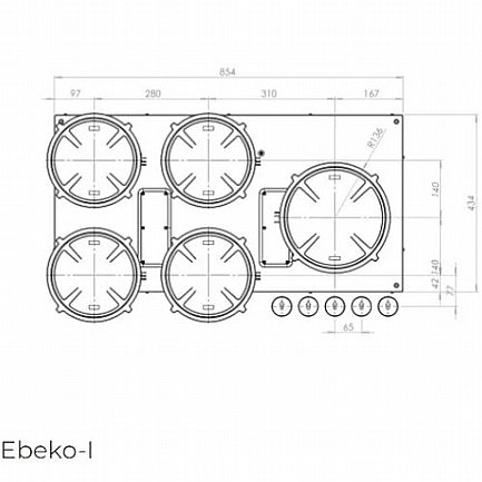 ������ ��������� 5 ������ PITT COOKING ��� ������ ��� EBEKO-INDUCTION