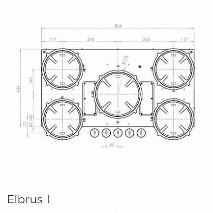 ������ ��������� 5 ������ PITT COOKING ��� ������ ��� ELBRUS-INDUCTION