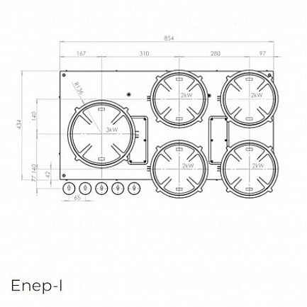 ������ ��������� 5 ������ PITT COOKING ��� ������ ��� ENEP-INDUCTION