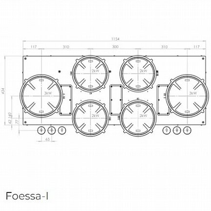������ ��������� 6 ������ PITT COOKING ��� ������ ��� FOESSA-INDUCTION