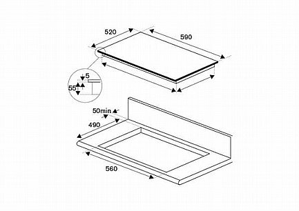 ������ ��������� Bertazzoni ������� ��� P603I30NV