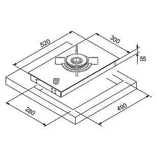 ������ �� ������ 30 �"� BERTAZZONI ������� ��� P301C6PROGNE ������ �����