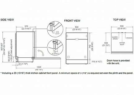 ���� ���� �������� Bertazzoni ������� ��� DW60T3IBPSC