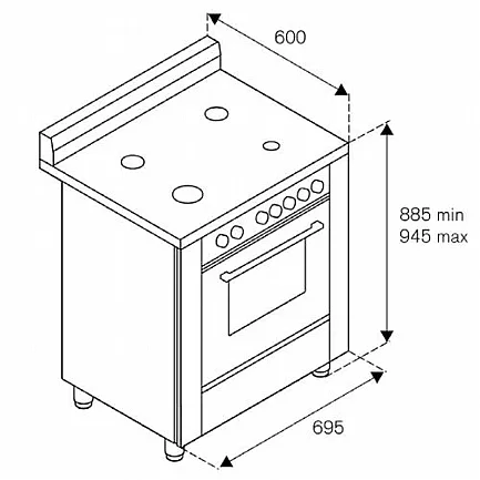 ���� ����� ������ 70 �"� BERTAZZONI ������� ��� AM75C61BX