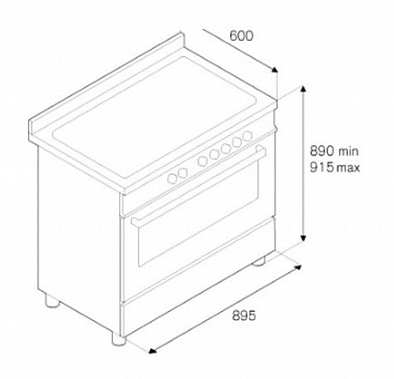 ���� ����� ������ Bertazzoni ������� ��� PRO905MFESXT