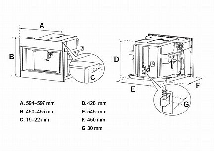 ����� ��� ��������� Bertazzoni ������� ��� CM45MOD2WTB